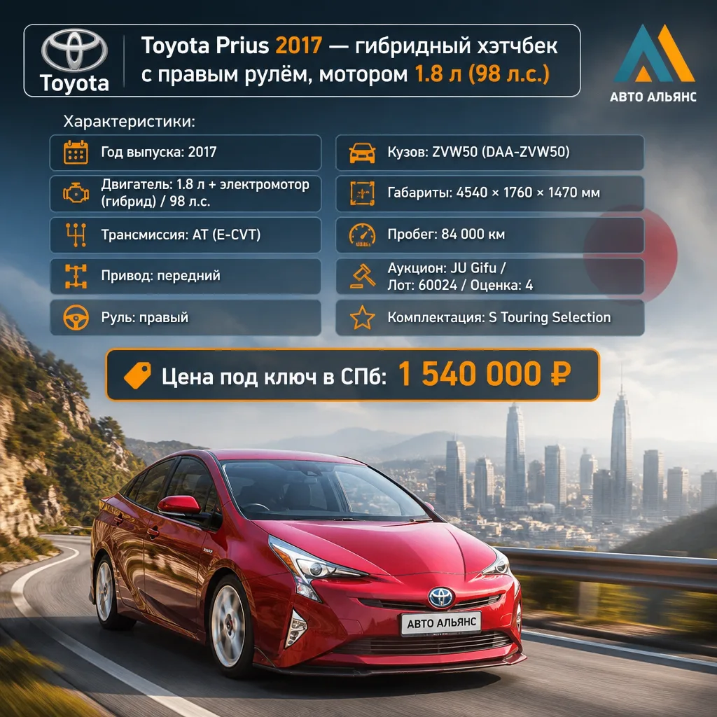 😎 Toyota Prius — это эталон надёжности и экономичности. Модель в комплектации S Tourin...
