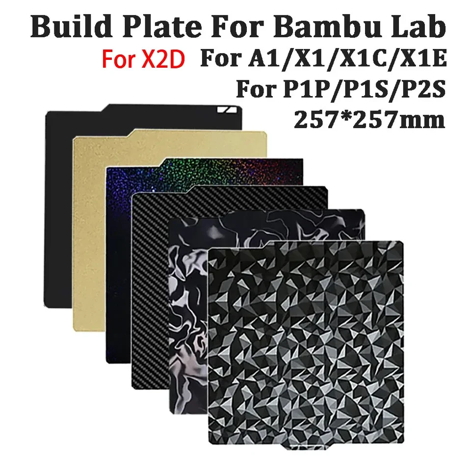 Двухсторонняя текстурированная карбоновая пластина для Bambu Lab — одна деталь, а две р...