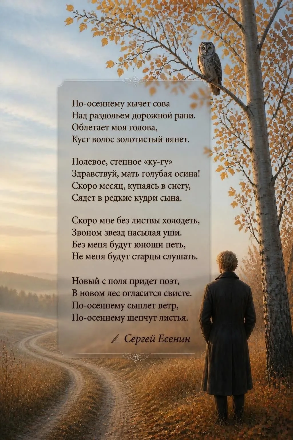 По-осеннему кычет сова