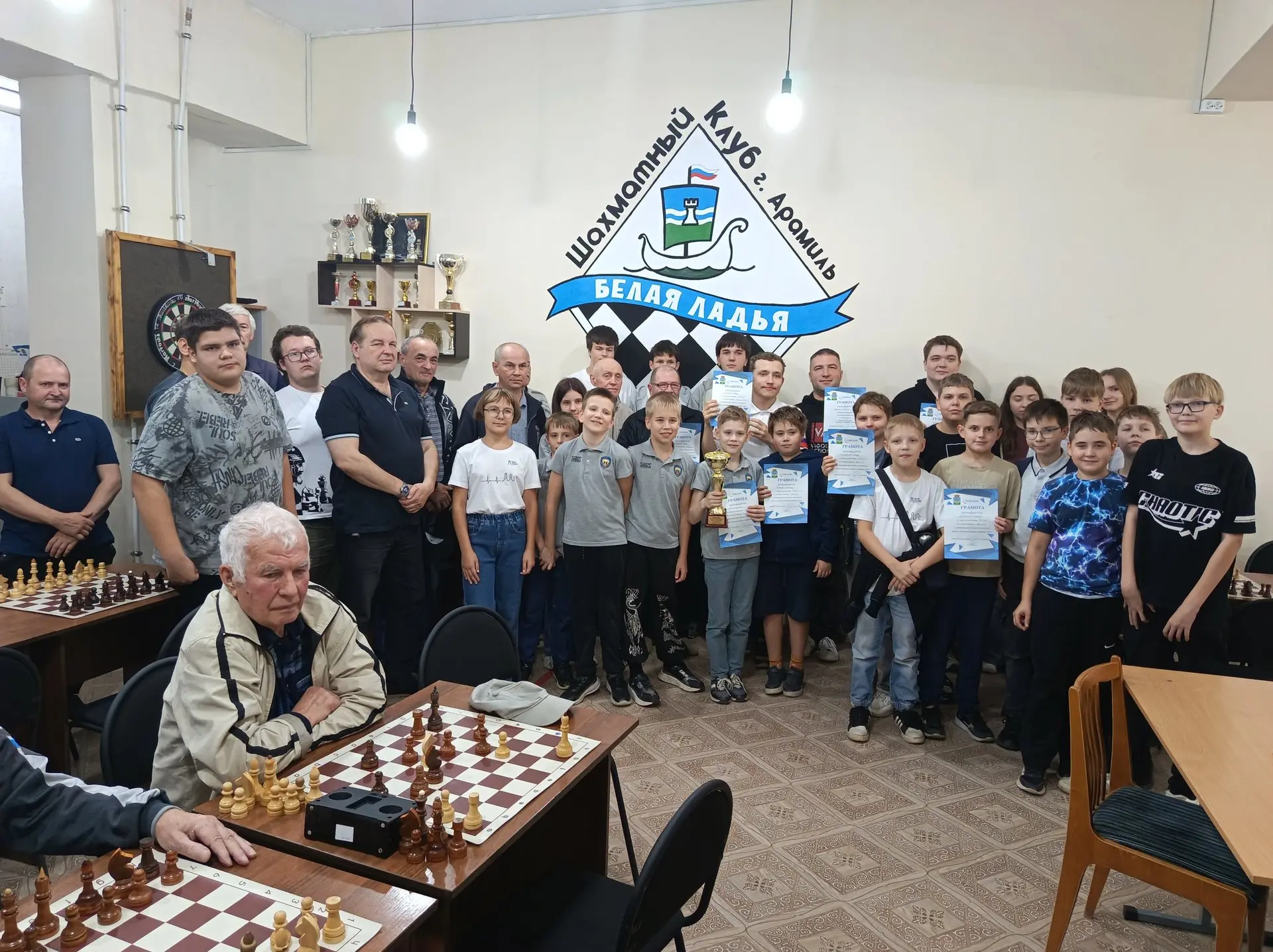 Ничья — залог победы: в арамильском клубе «Белая ладья» провели товарищескую встречу с ...