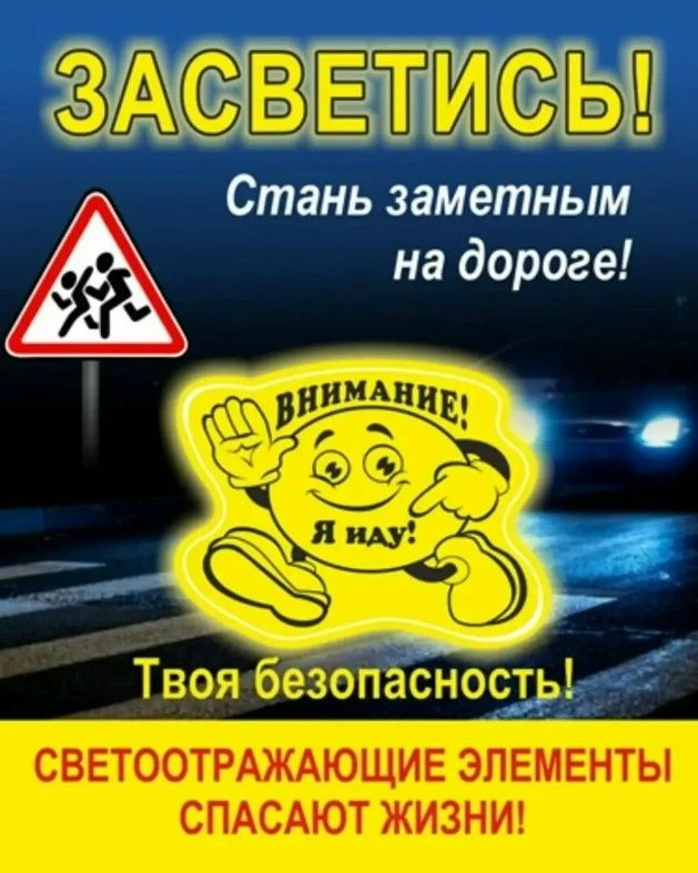 🚦 Акция «Засветись!»  🚦8 октября возле нашей школы прошла акция «Стань заметнее» в ра...