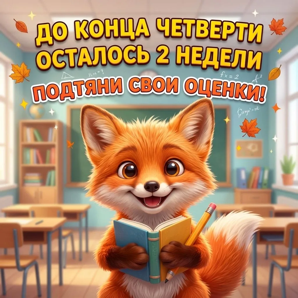 Две недели до конца четверти🗓