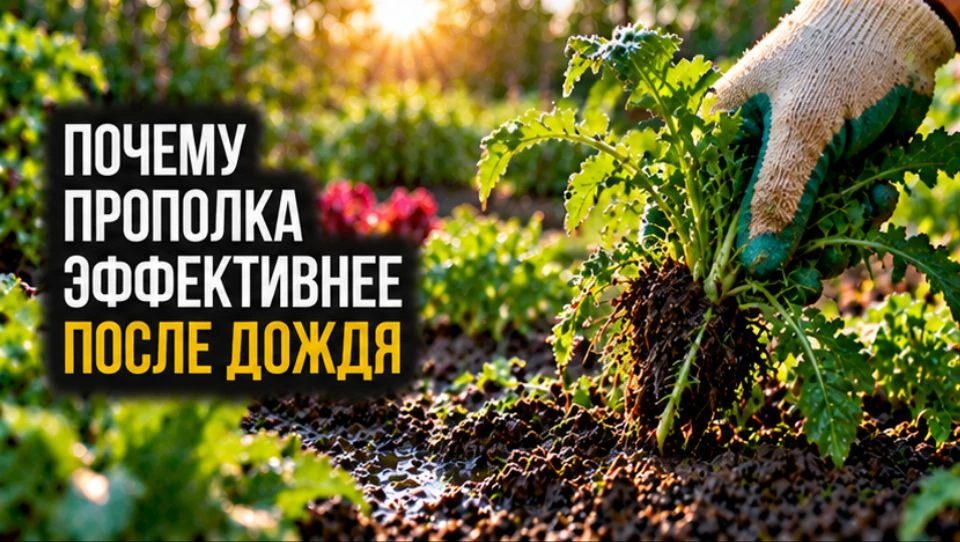Почему прополка эффективнее после дождя