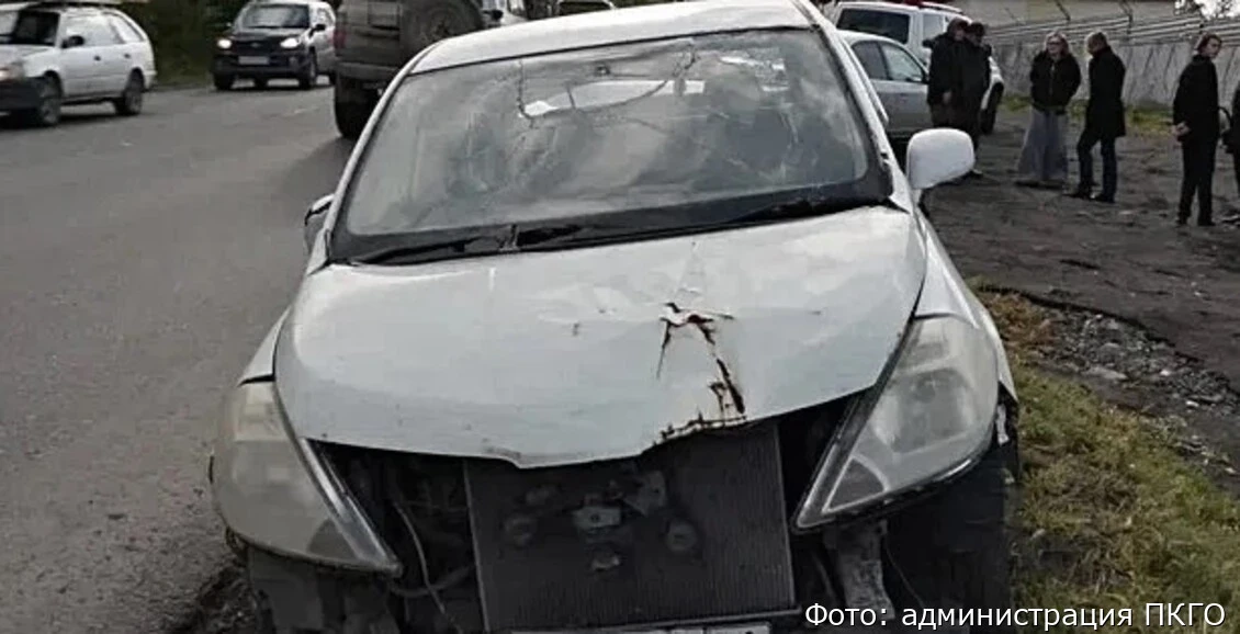В Петропавловске с улицы Омской убрали разбитый автомобиль.