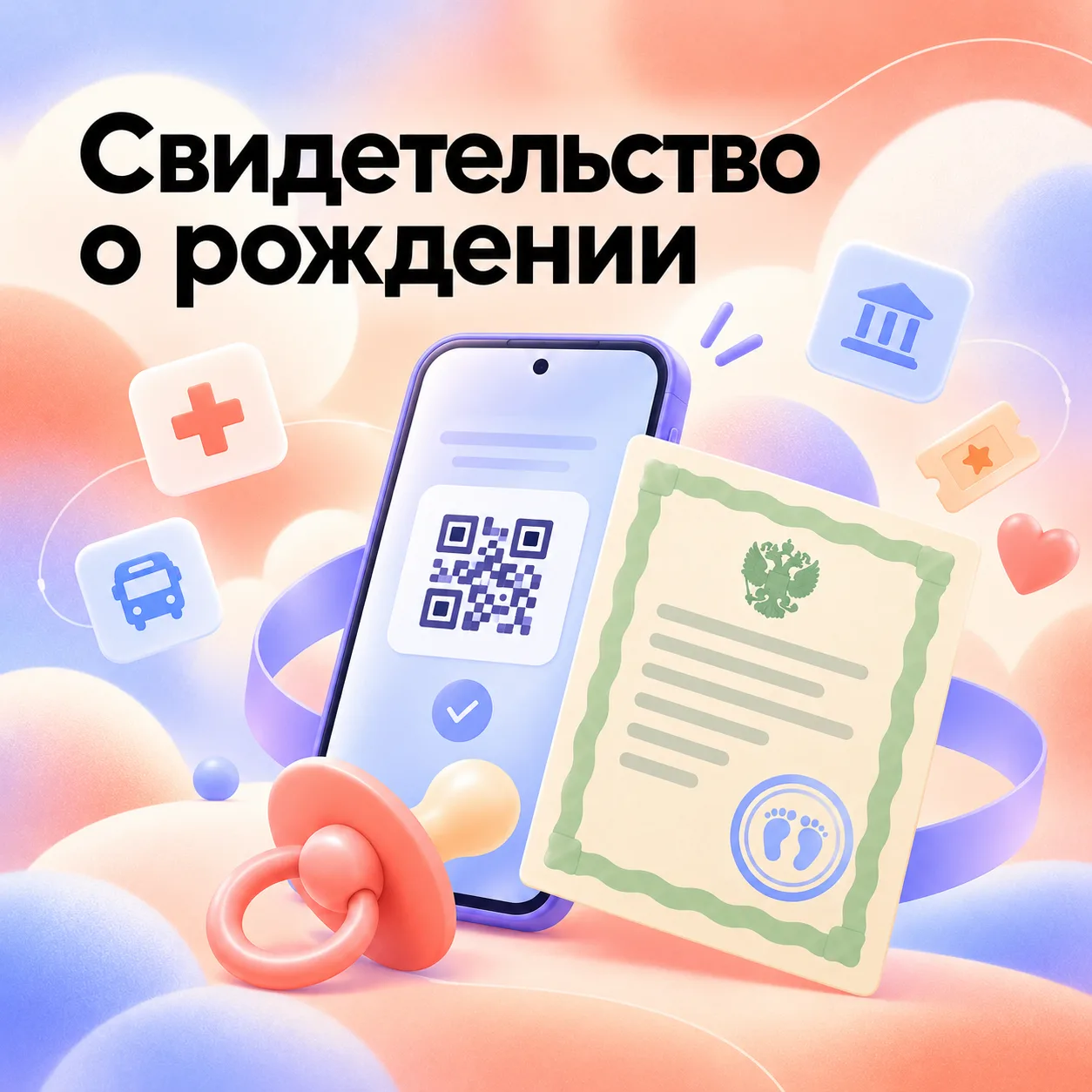 Свидетельство о рождении ребёнка теперь можно предъявлять, просто открыв телефон 📱