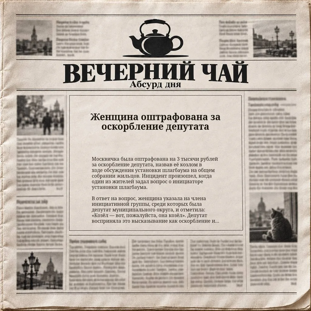 Женщина оштрафована за оскорбление депутата