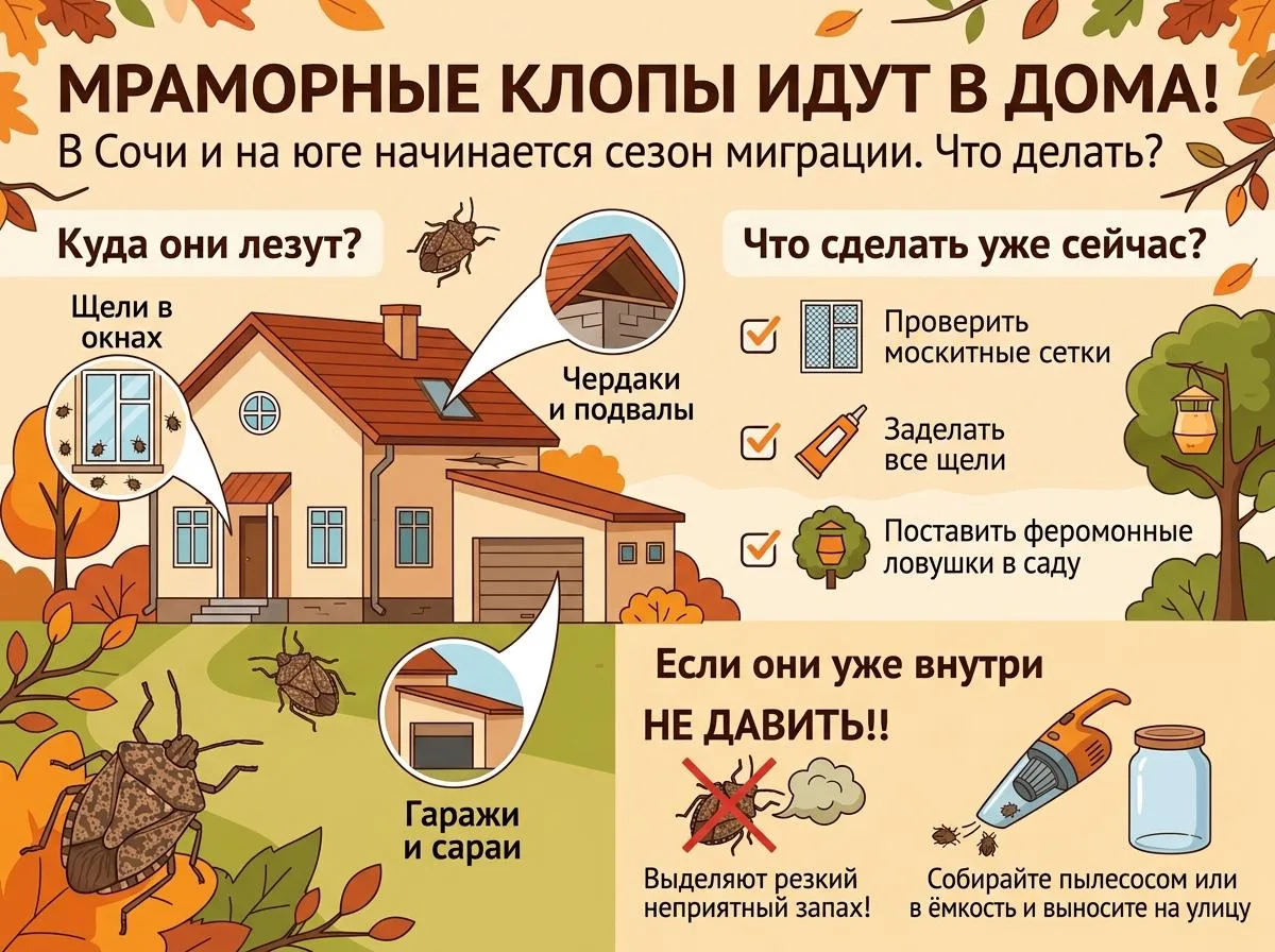 🐞 Мраморные клопы снова полезут в дома: что делать