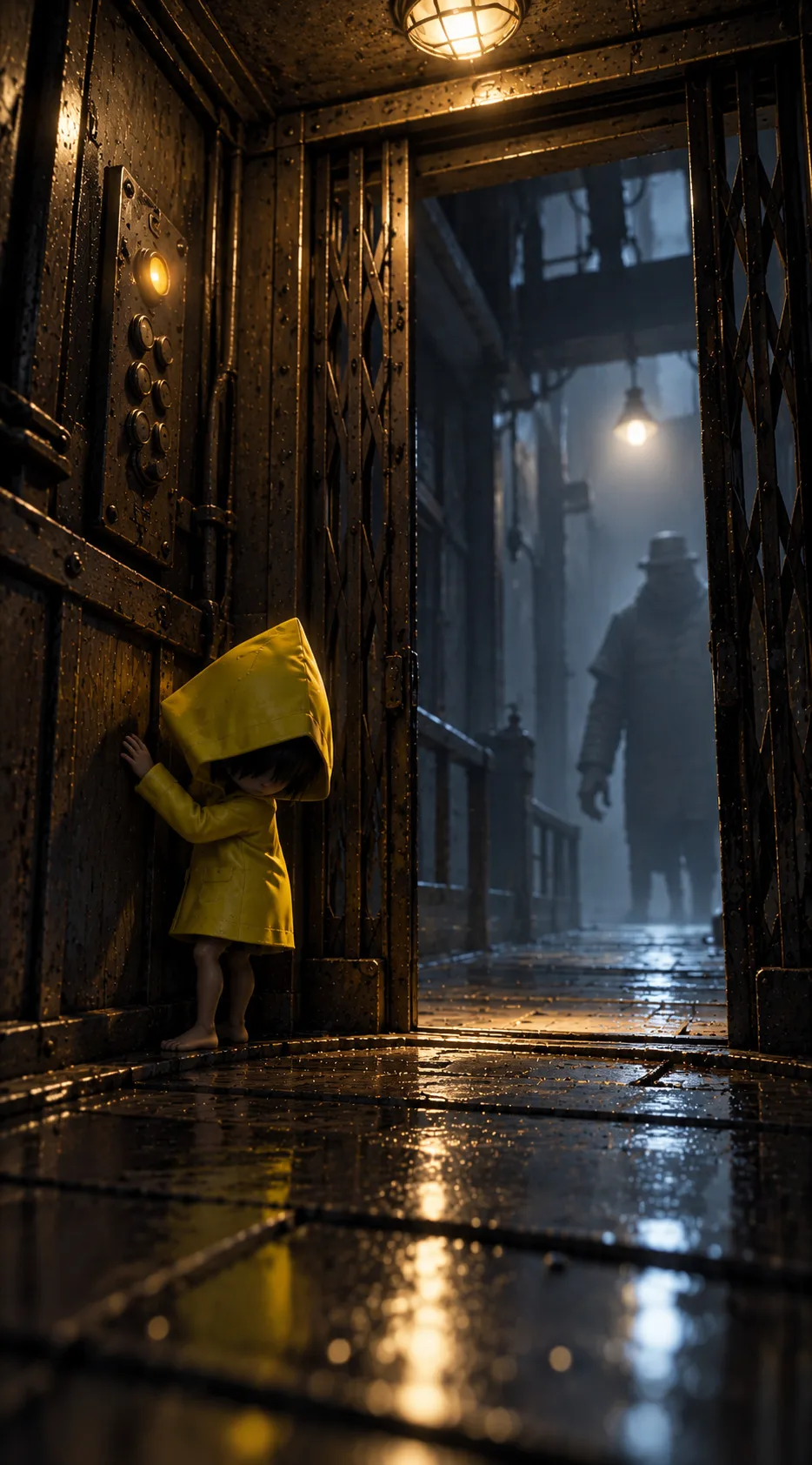 Обои на телефон в стиле игры Little Nightmares