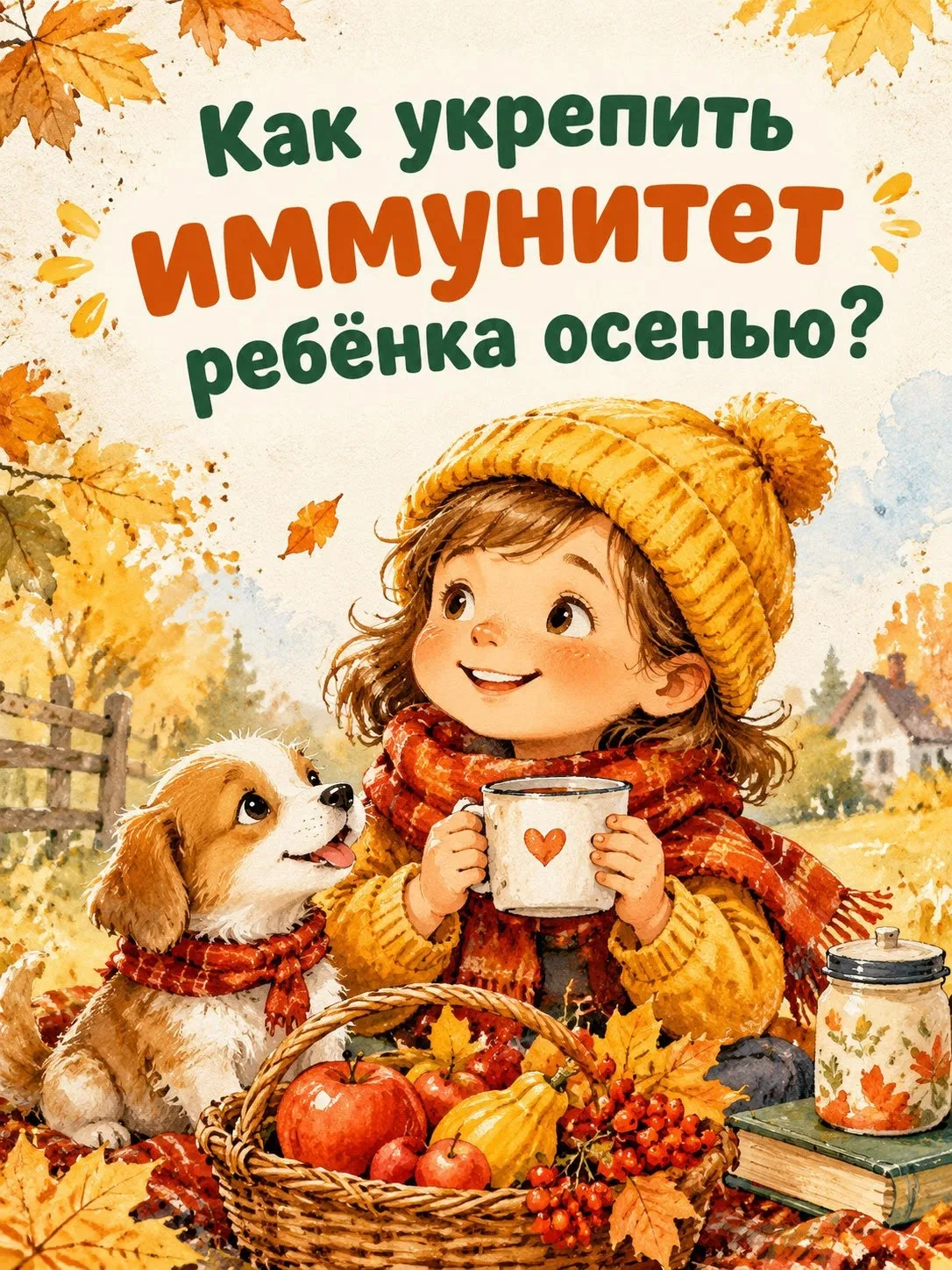 🍁 ОСЕННИЙ ГАЙД ДЛЯ РОДИТЕЛЕЙ: КАК УКРЕПИТЬ ИММУНИТЕТ РЕБЁНКА 🍂
