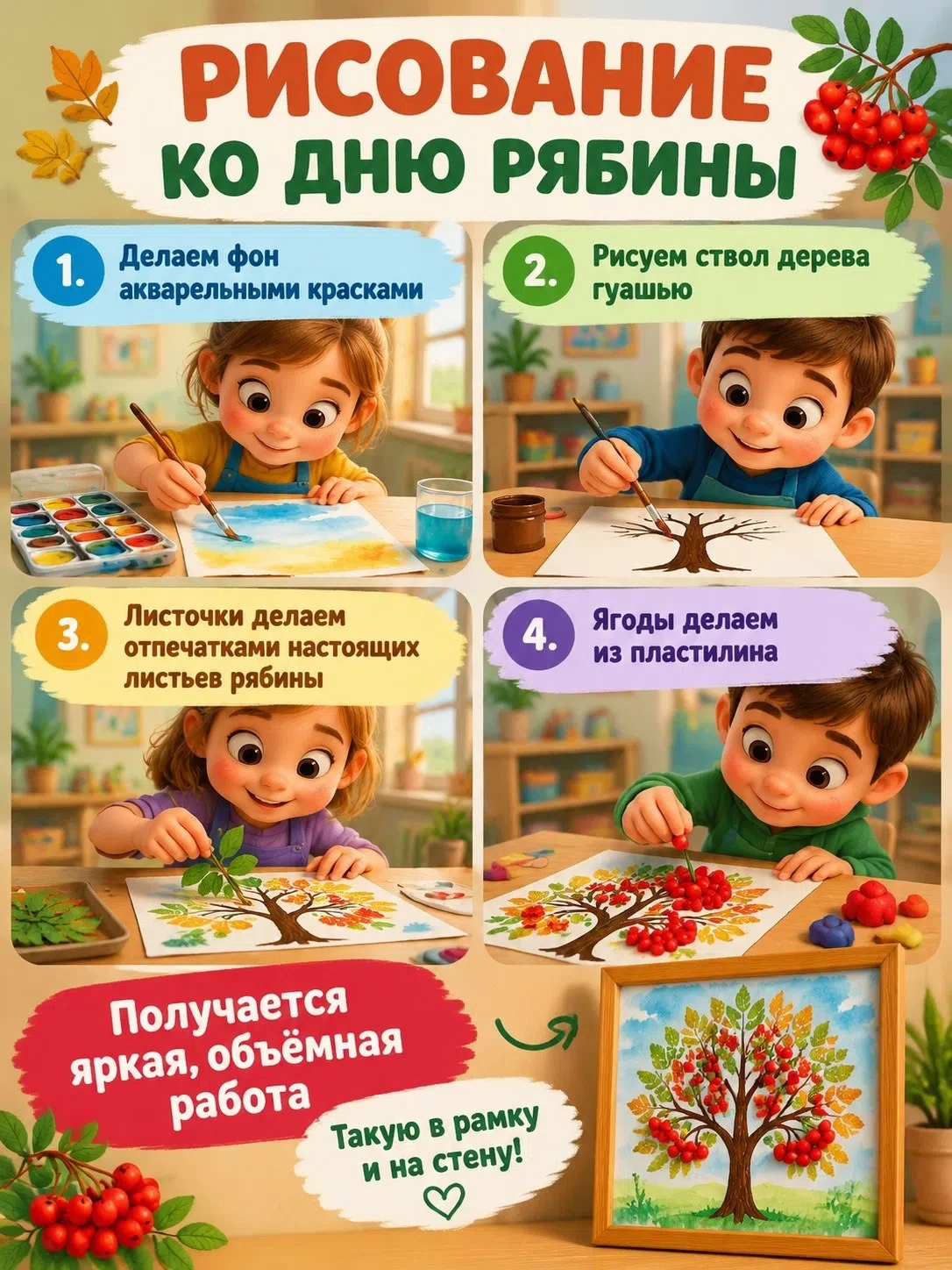 🍂 11 октября — День красной рябины! 🍂