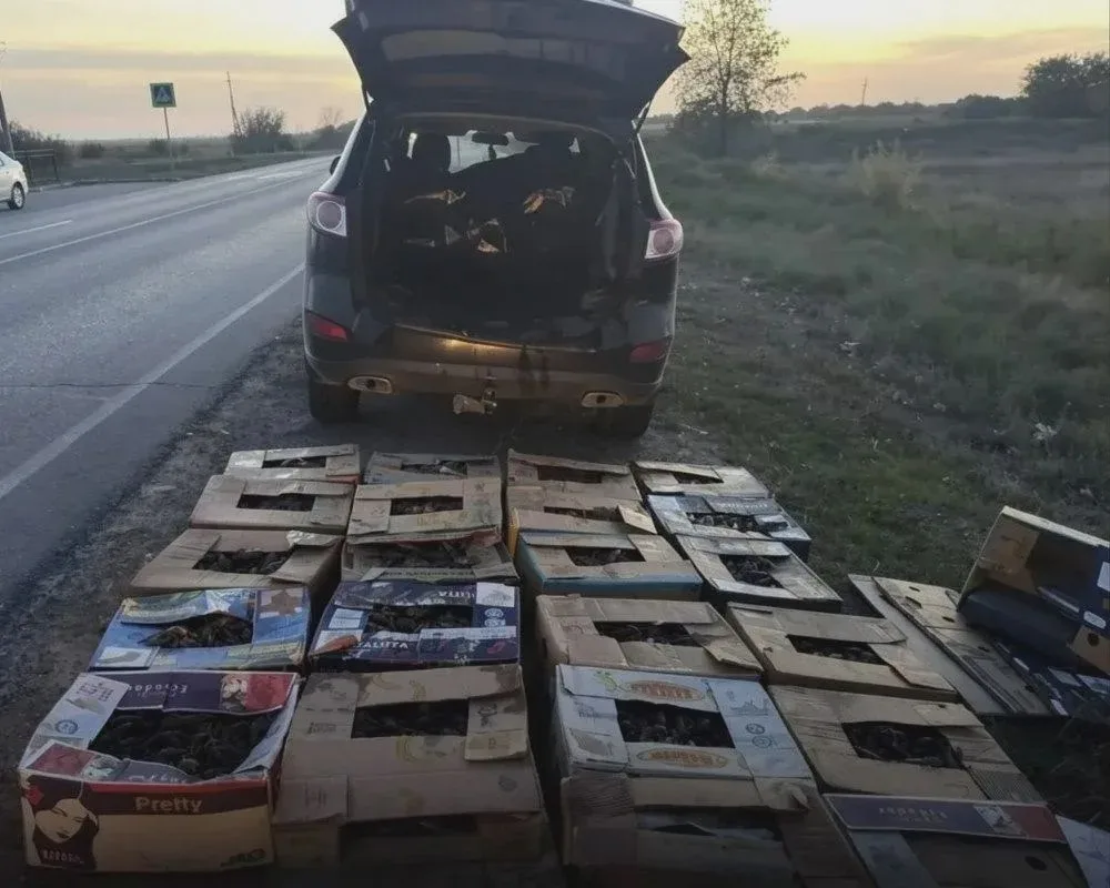 В багажнике нашли 450 кг раков