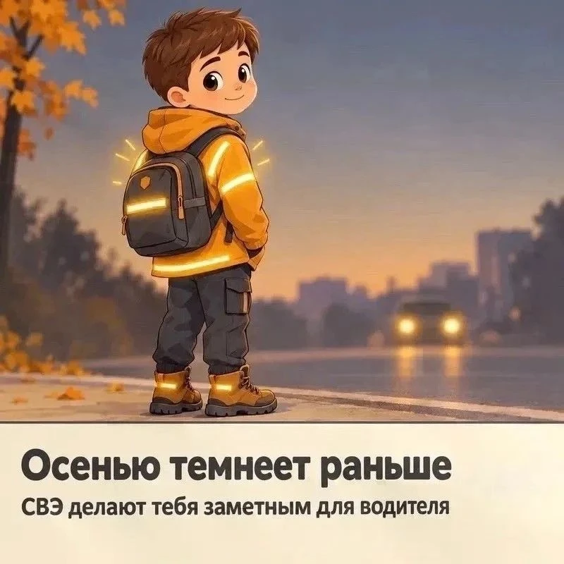 Госавтоинспекция напоминает пешеходам о необходимости использовать световозвращающие эл...