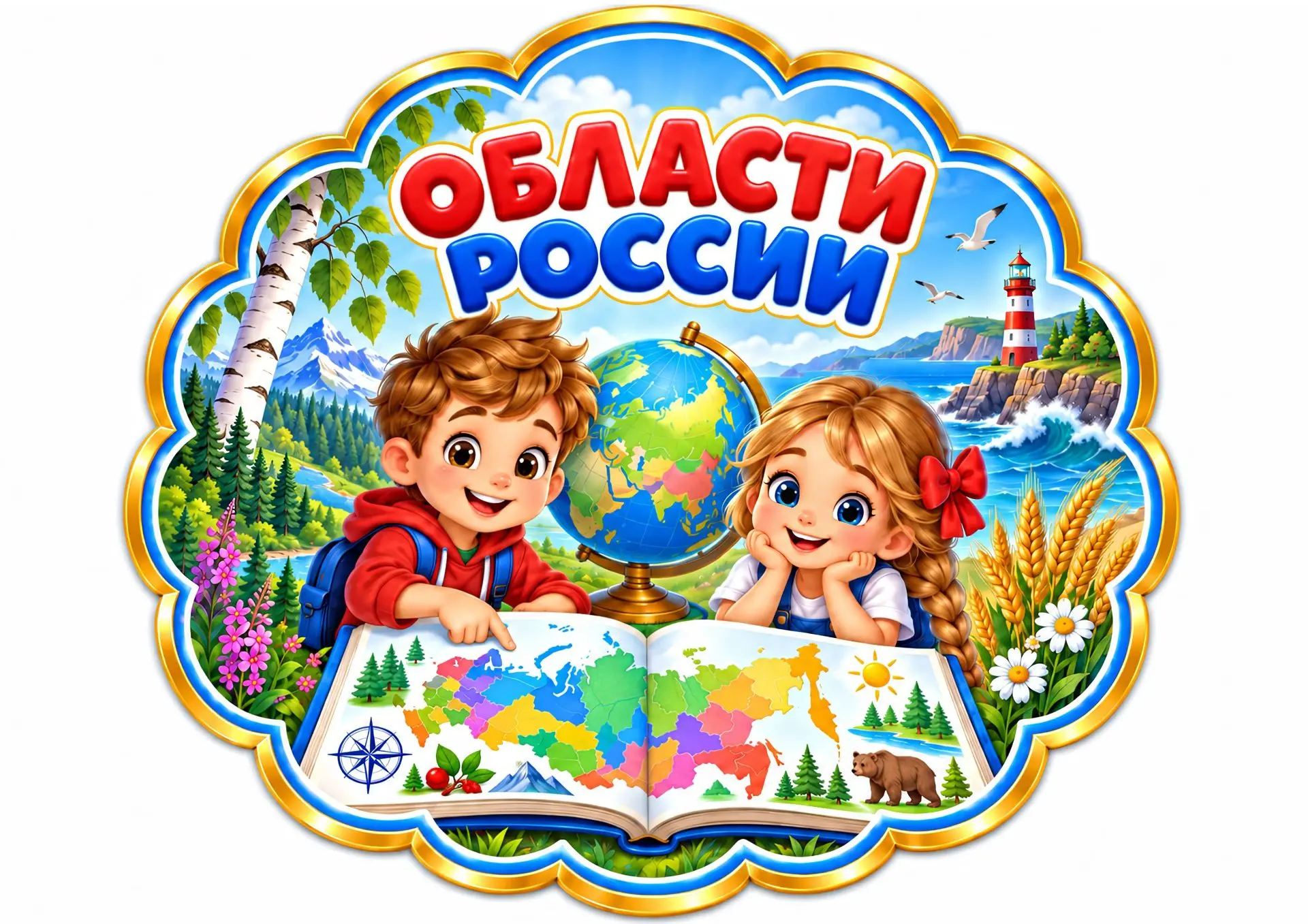 🇷🇺 БЕСПЛАТНЫЙ МАТЕРИАЛ — СЕРИЯ «ОБЛАСТИ РОССИИ»