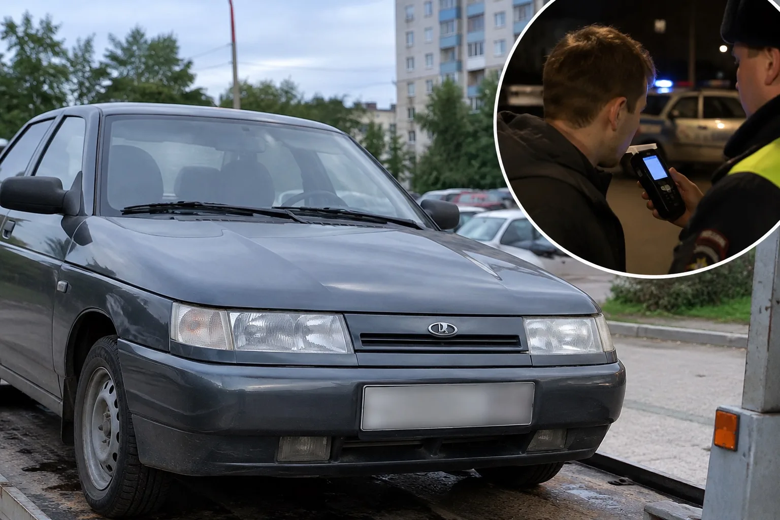 Томич купил машину, сел пьяным за руль и лишился авто в тот же день