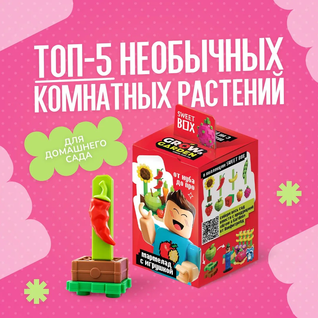 Вместе со Sweet Grow Garden сделали подборку, топ-5 домашних растений, как из компьютер...
