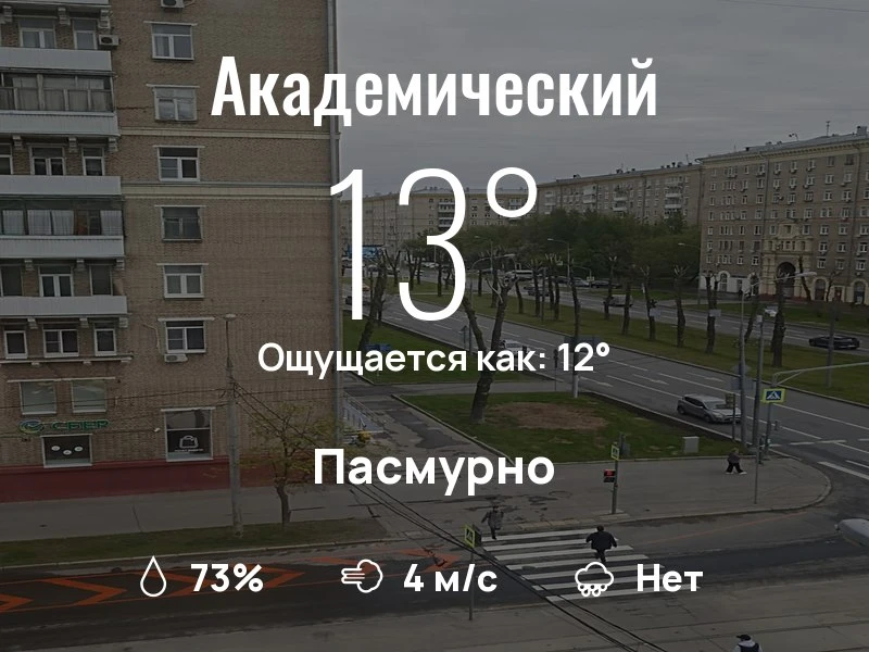 Что с погодой в Академическом?