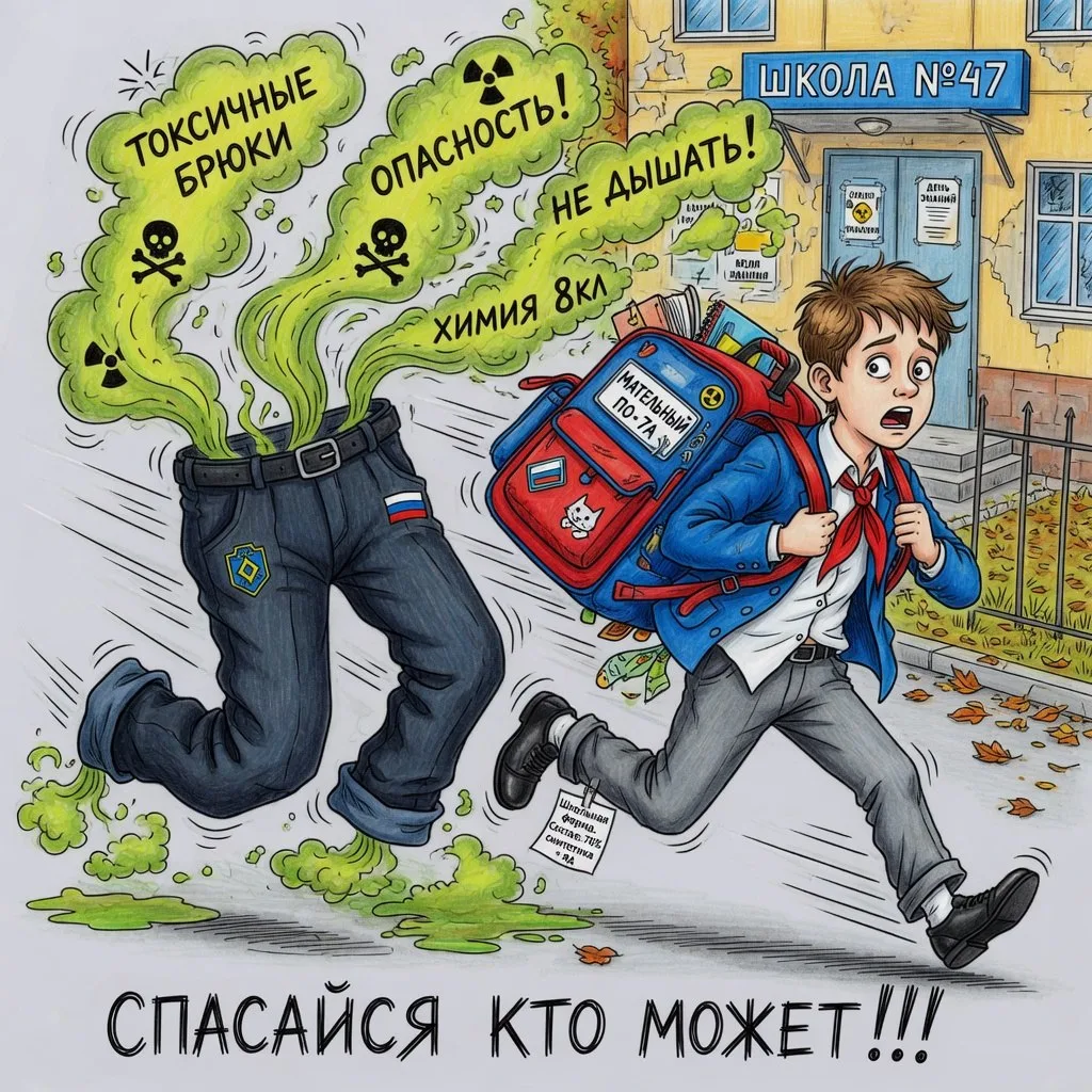 Роскачество в ходе исследования обнаружило высокоопасные вещества в школьных брюках для...