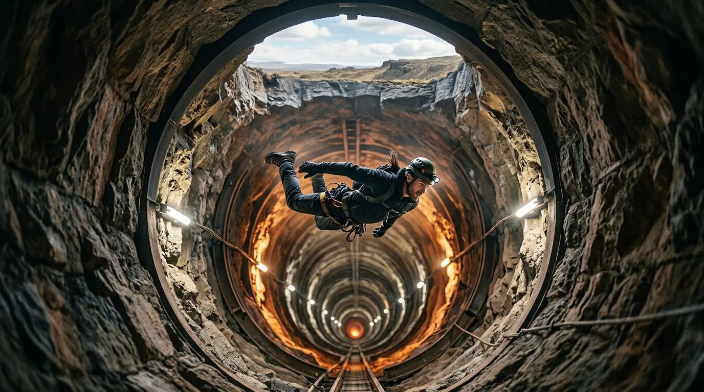 🕳 Что если прорыть туннель через Землю и прыгнуть в него?