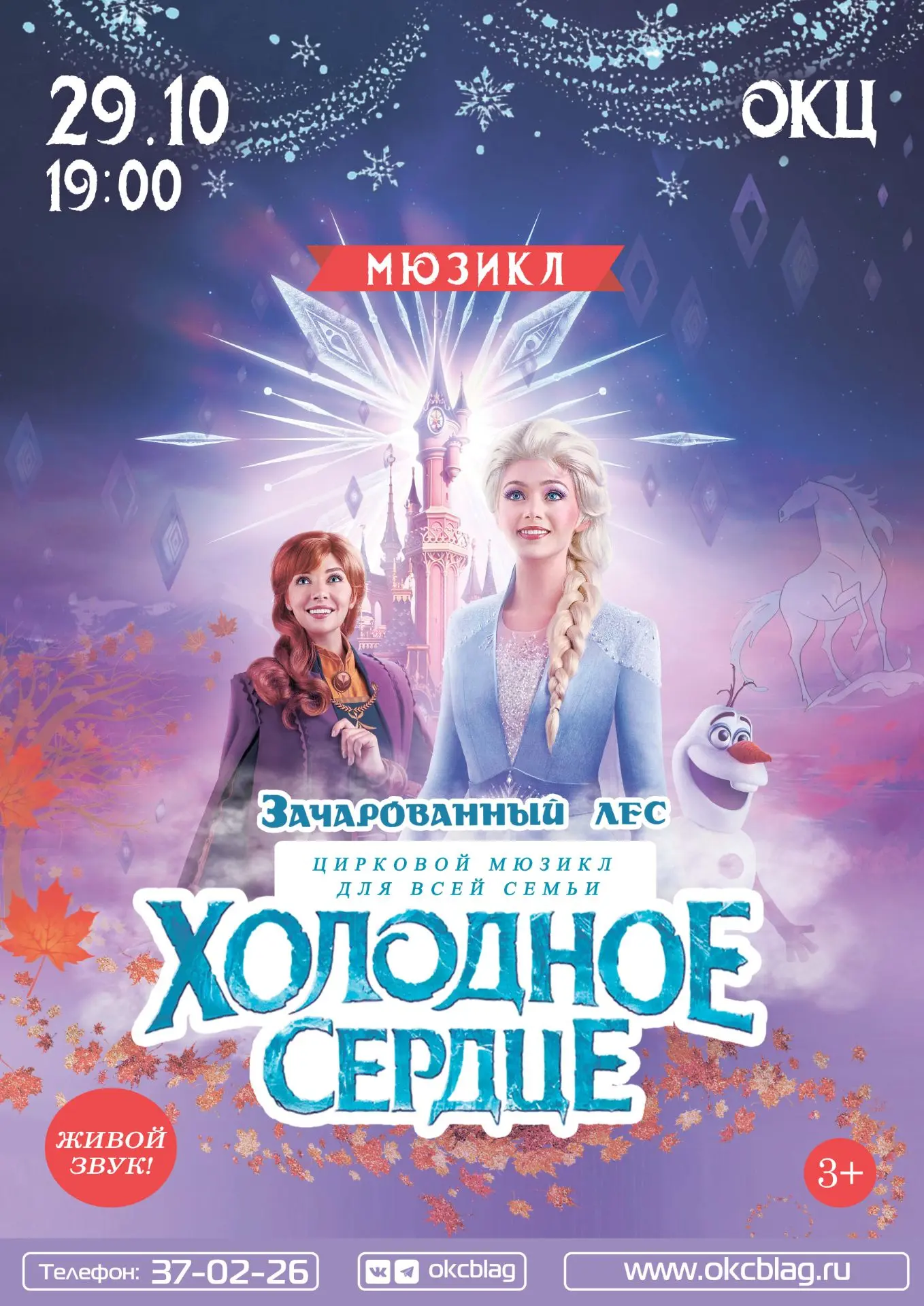 ❄️🔥 «Холодное сердце 2: Зачарованный лес» — большое семейное шоу!