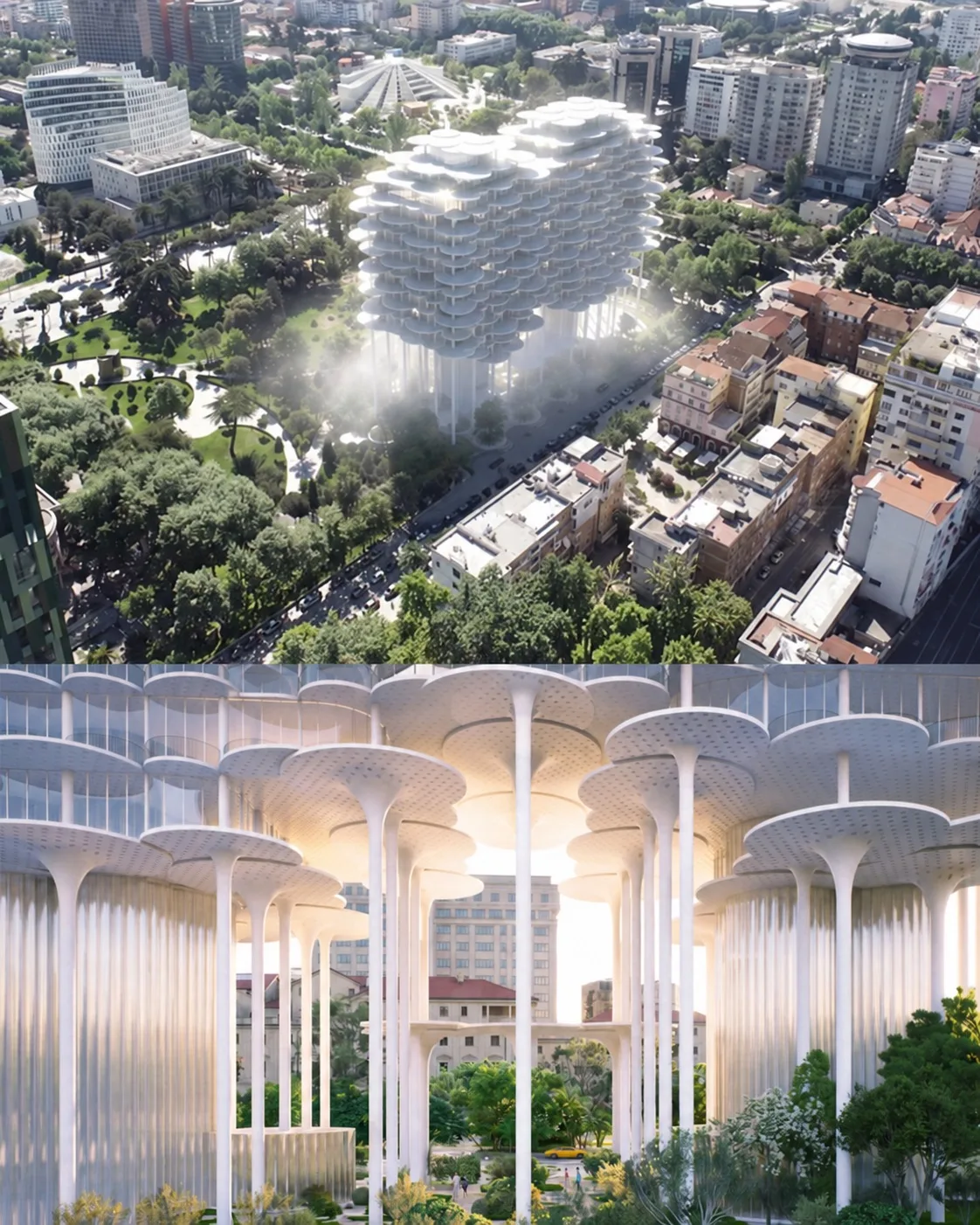 В Албании хотят построить свой «Бадаевский» — Tirana Fountain Tower от бюро BIG
