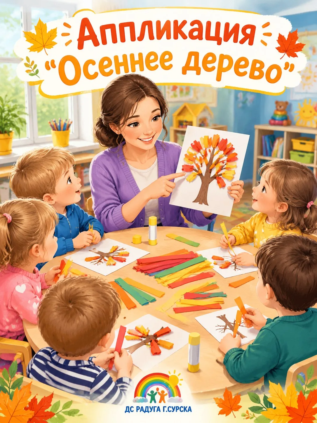 🍂 Осеннее волшебство в детском саду "Радуга" г. Сурска! 🍂