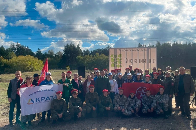 🌲 В Рассказовском лесничестве высадили более 3 тысяч сосен