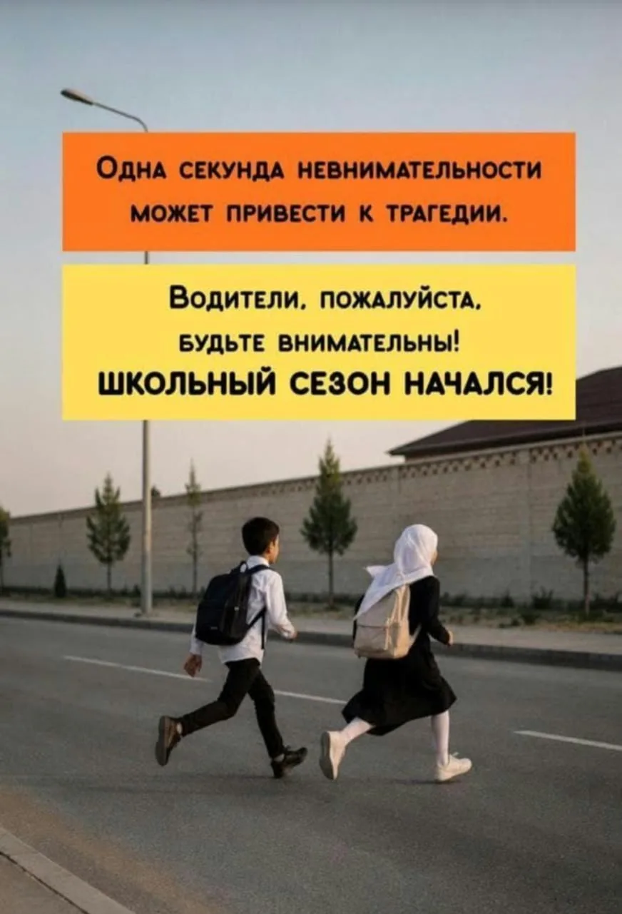 Давайте сделаем этот учебный год безопасным. Увидев ребёнка у дороги — притормозите. Ув...