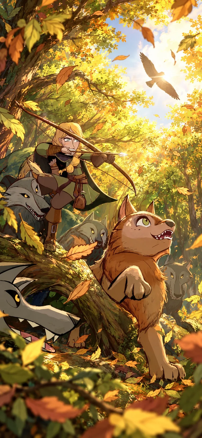Обои «Легенда о волках» 🐺