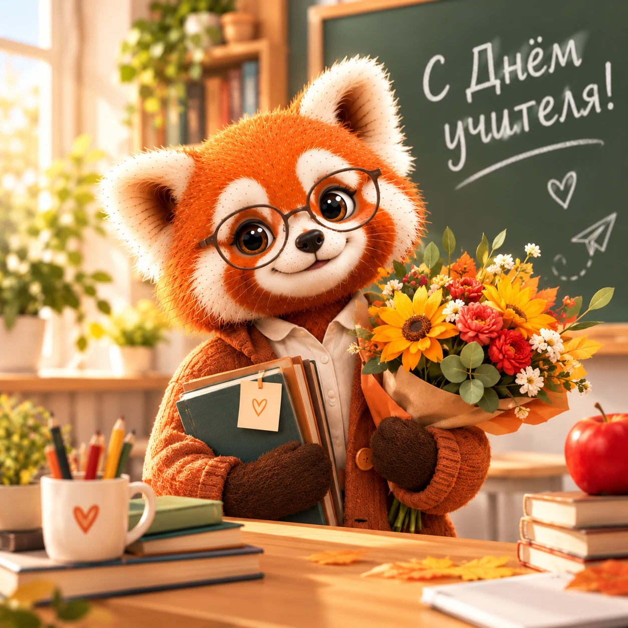 📚🧡 С Днём учителя!