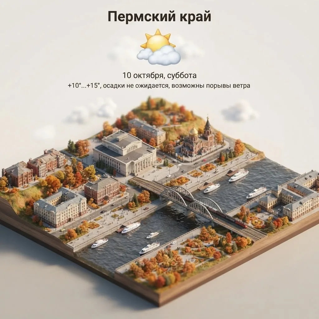 🌤 Суббота порадует теплом, но без ветра не обойдётся