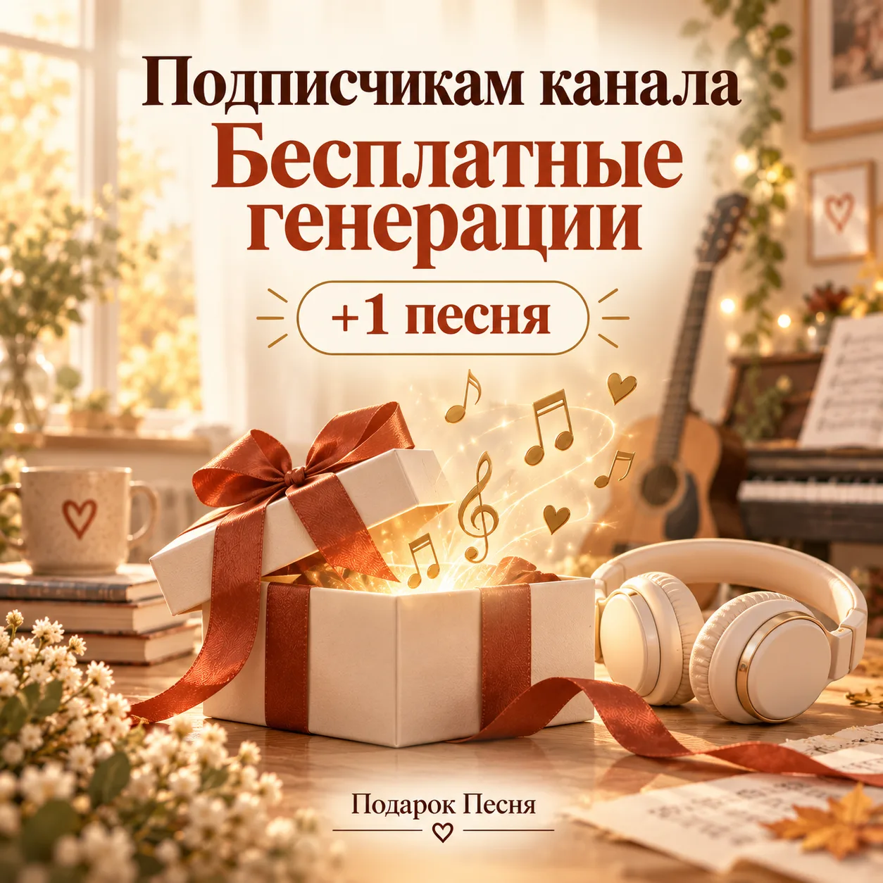 🎁 Подписчикам канала — доступ к бесплатным генерациям!