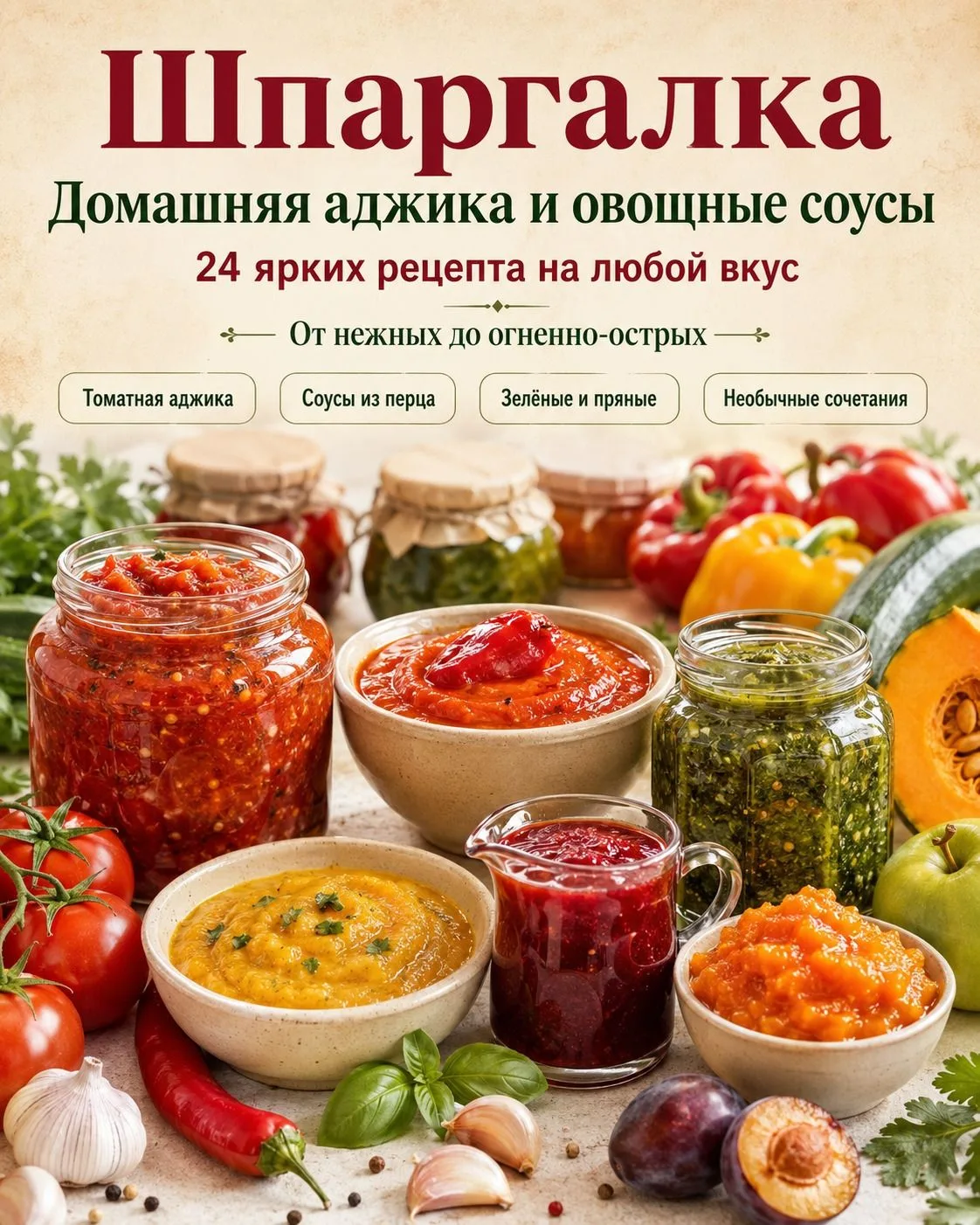 Домашняя аджика и овощные соусы ✨