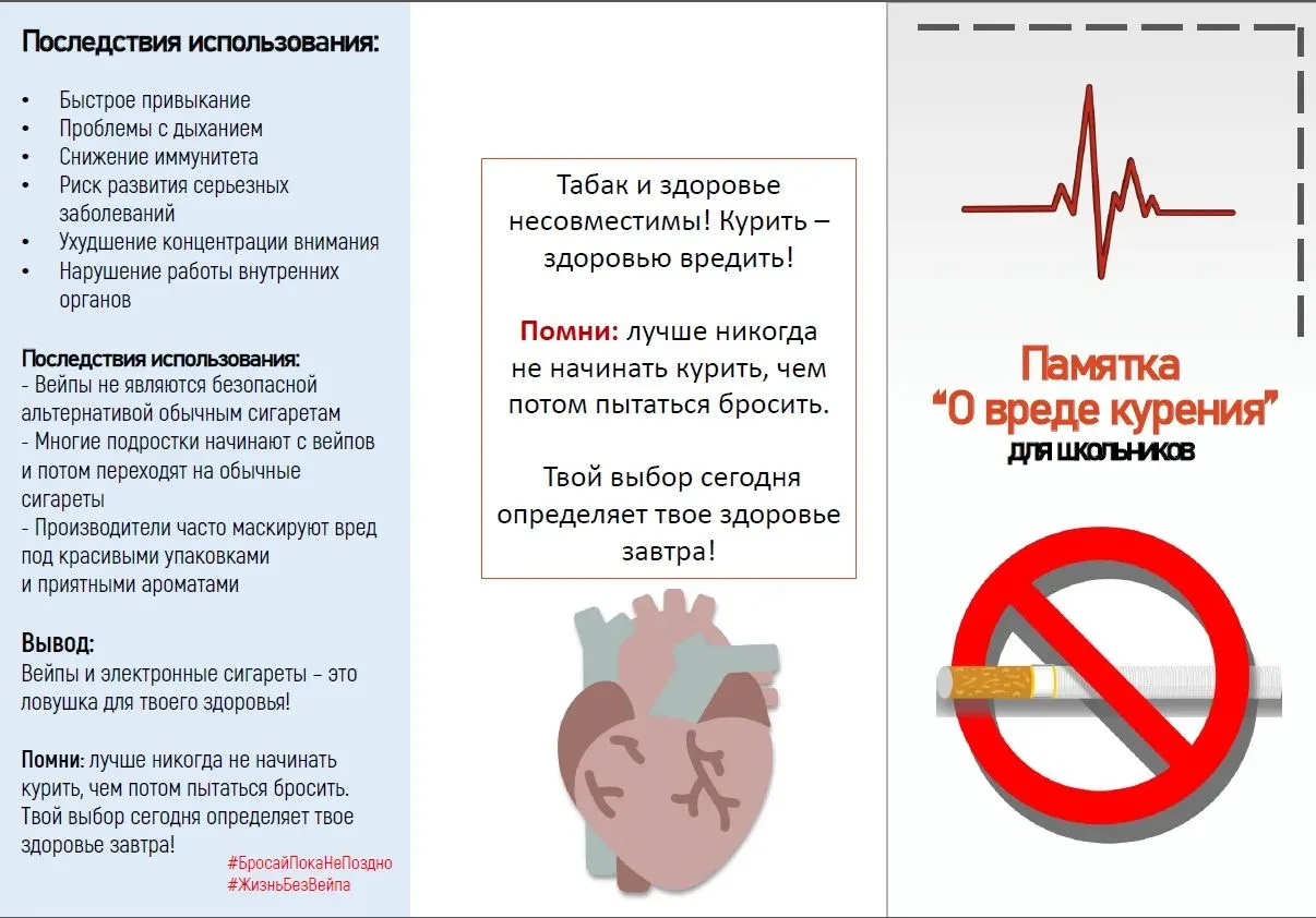 Профилактика курения среди детей и подростков