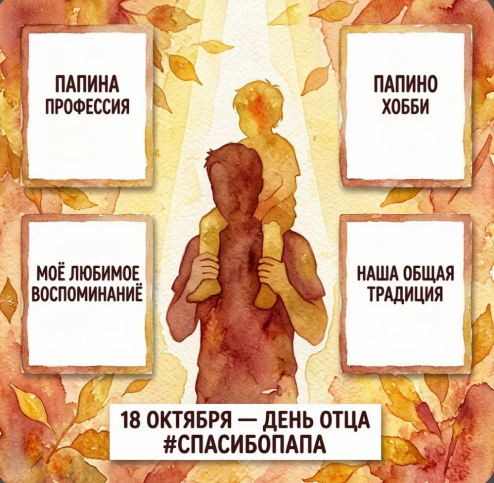🎉 День отца — 18 октября! 🎉