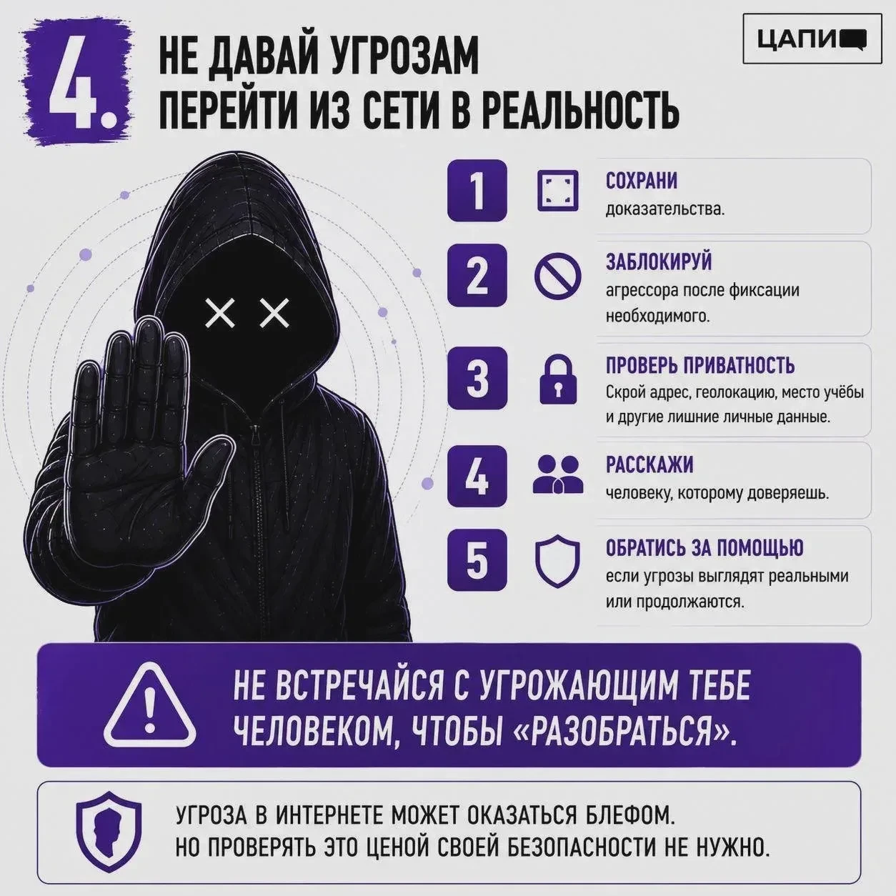 Что делать, если угрожают в интернете