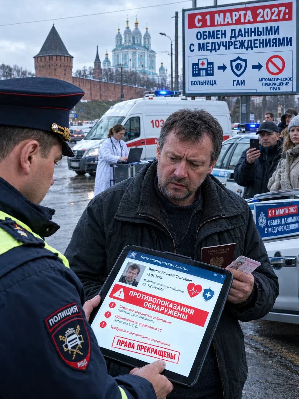 🚘Сотрудники Госавтоинспекции смогут лишать водителей прав при наличии медицинских прот...