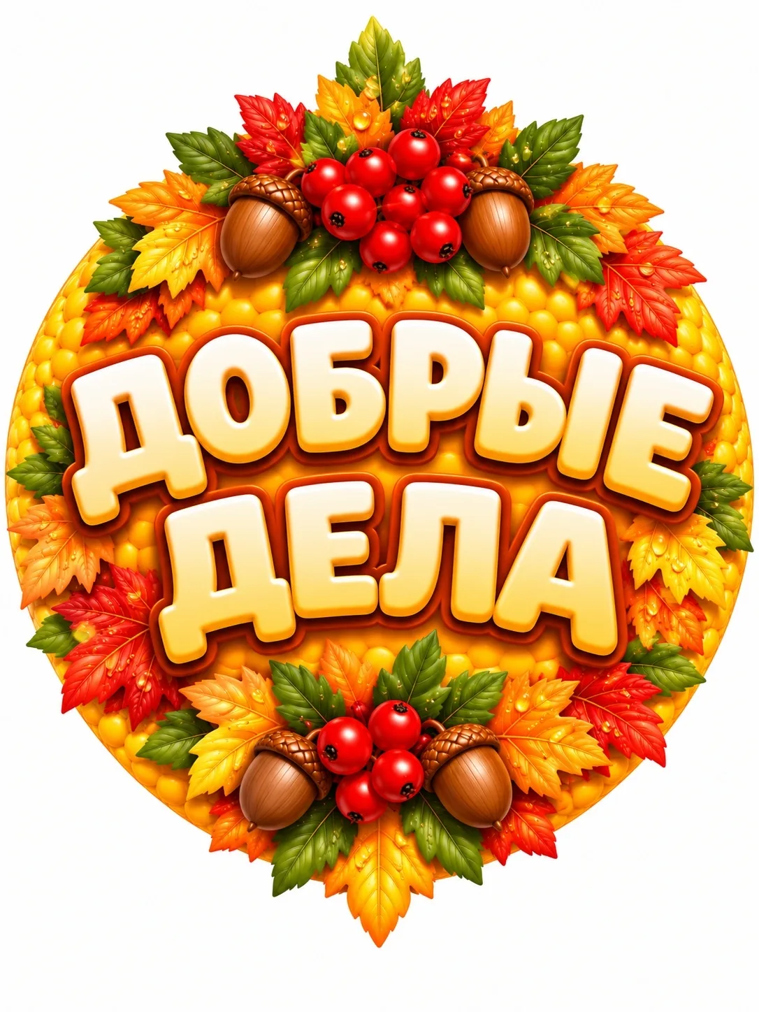 Осенняя ромашка Добрые дела.