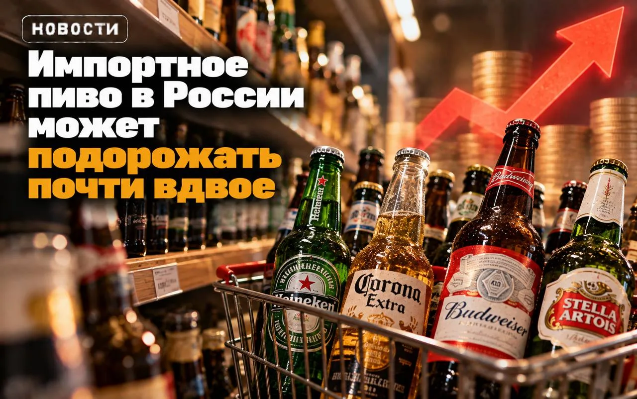 🍺 Импортное пиво в России может подорожать почти вдвое.