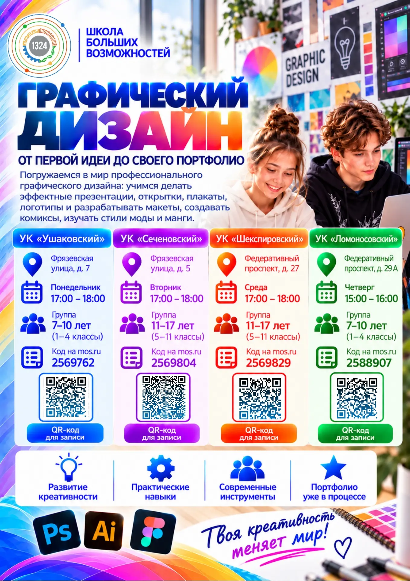 Графический дизайн. От первой идеи до собственного портфолио