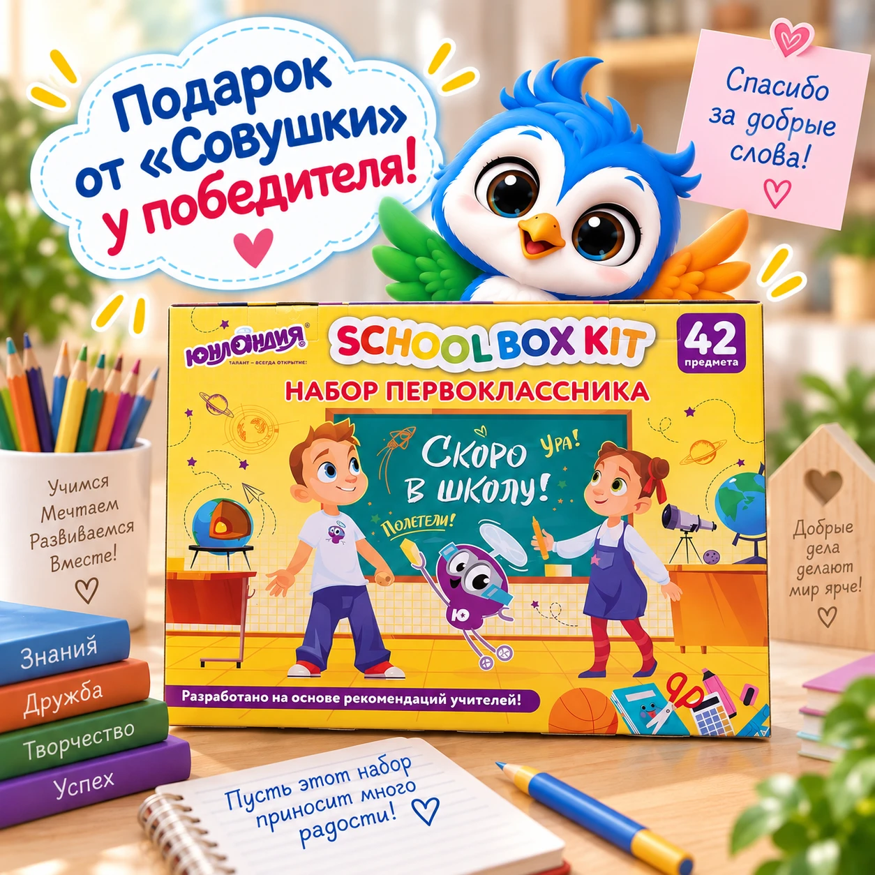 🎁 Ещё один подарок от «Совушки» нашёл своего победителя! 🦉💙 Пусть набор радует, прин...