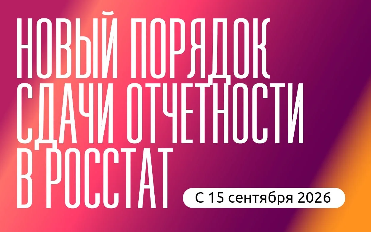 Новый порядок сдачи отчетности в Росстат с 15 сентября 2026 года