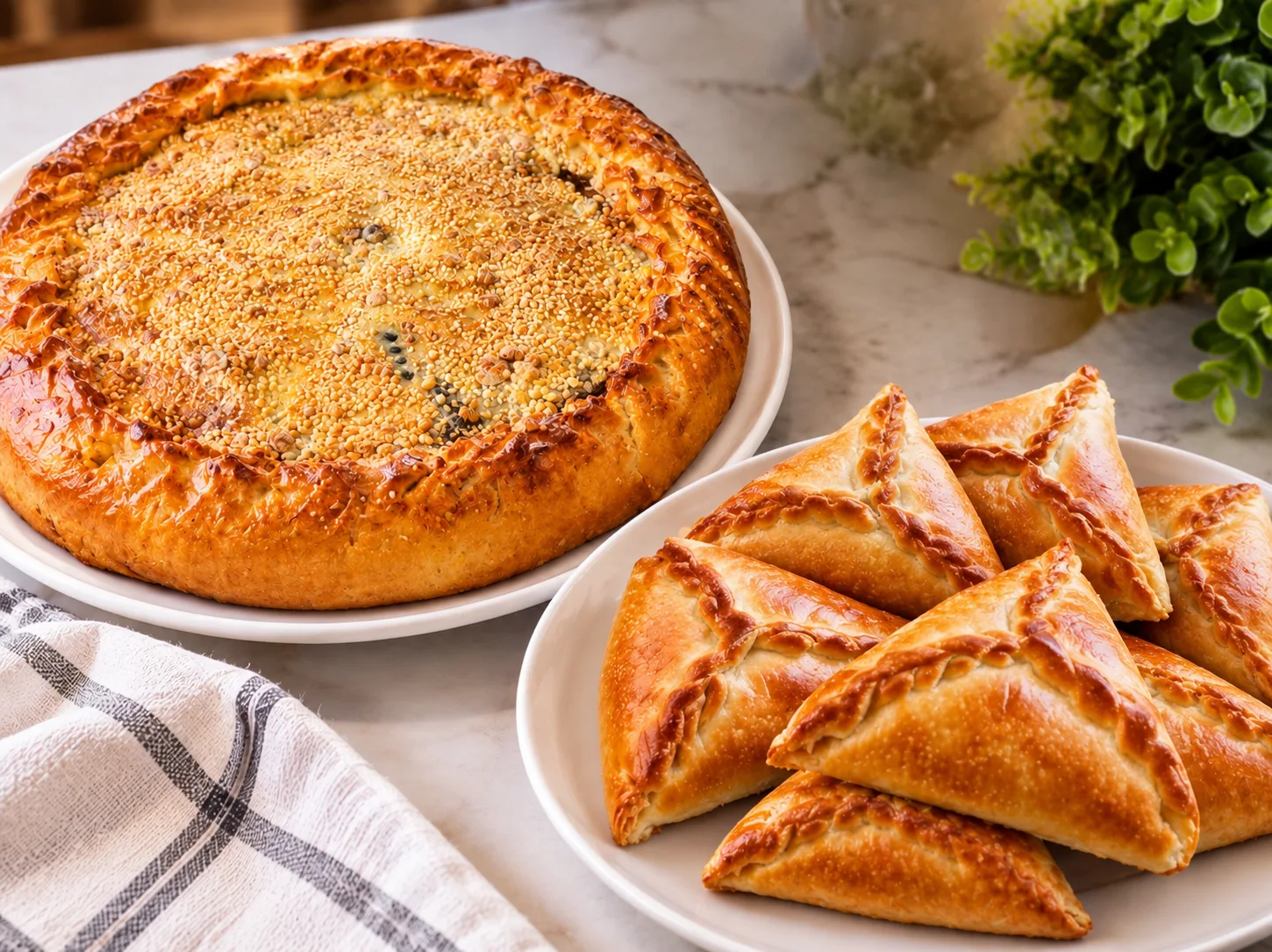 🥧Свежая ароматная выпечка, румяные треугольники и вкуснейший пирог к чаю 🥧🔥