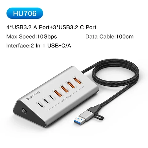 Blueendless USB-C хаб 10 Гбит/с