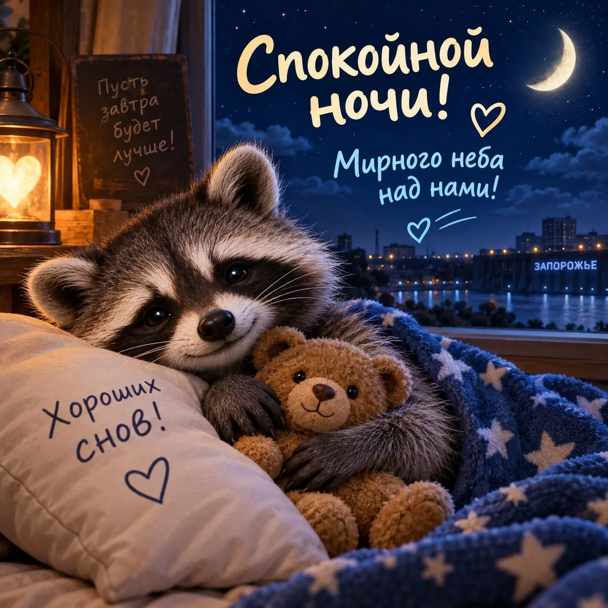 🌜Доброй ночи, дорогие подписчики! Доброй ночи, Запорожье!😴