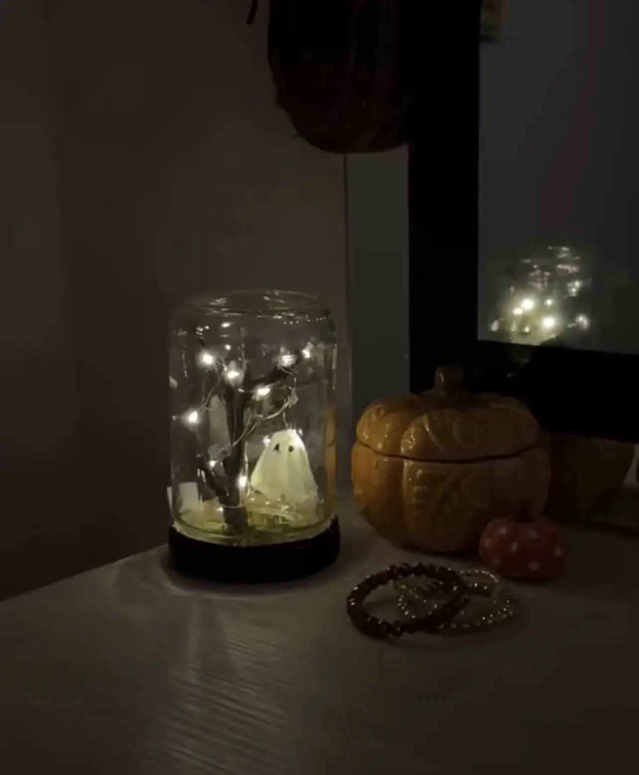 Ночник с привидением из фольги👻