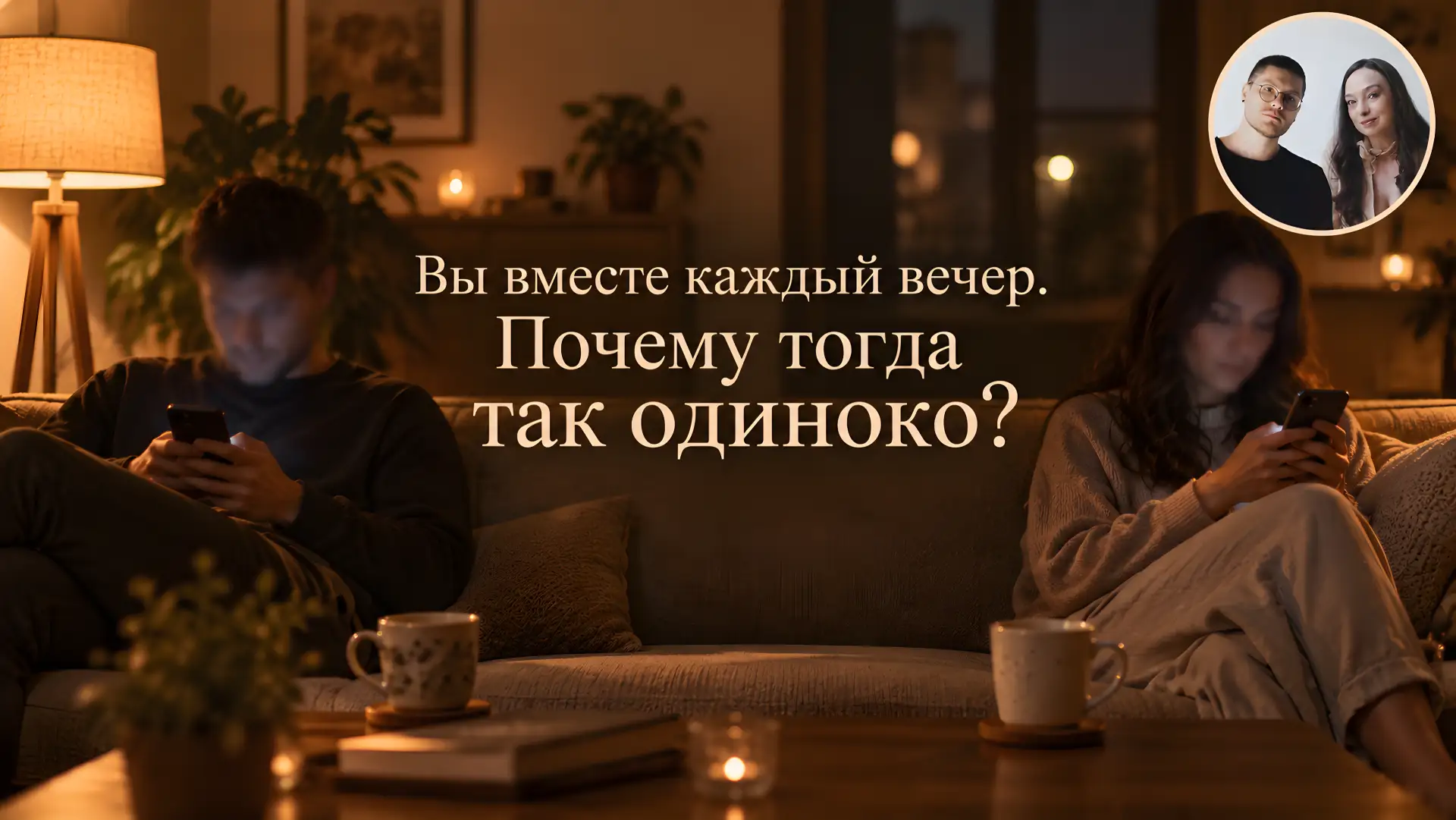 Пара приходит и говорит: «Мы же всё время вместе, но как-будто едем по накатанной дорог...