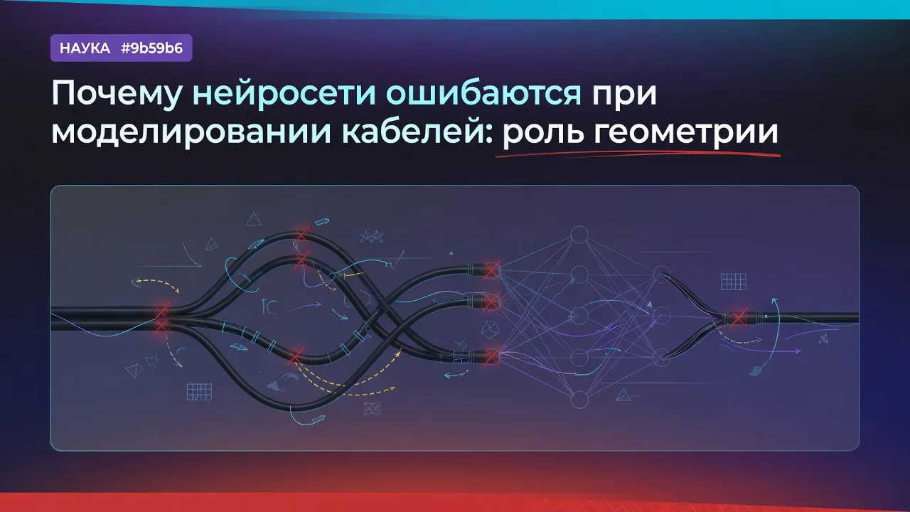 Почему нейросети ошибаются при моделировании кабелей: роль геометрии