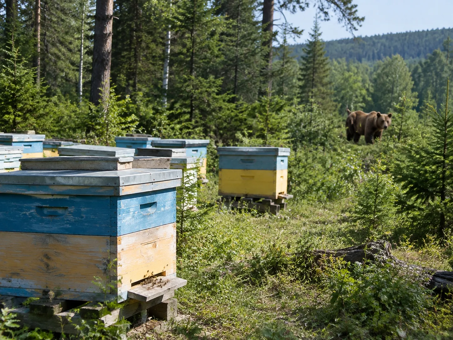 🐻🚨 В Солтонском районе медведь напал на 15-летнего подростка на пасеке