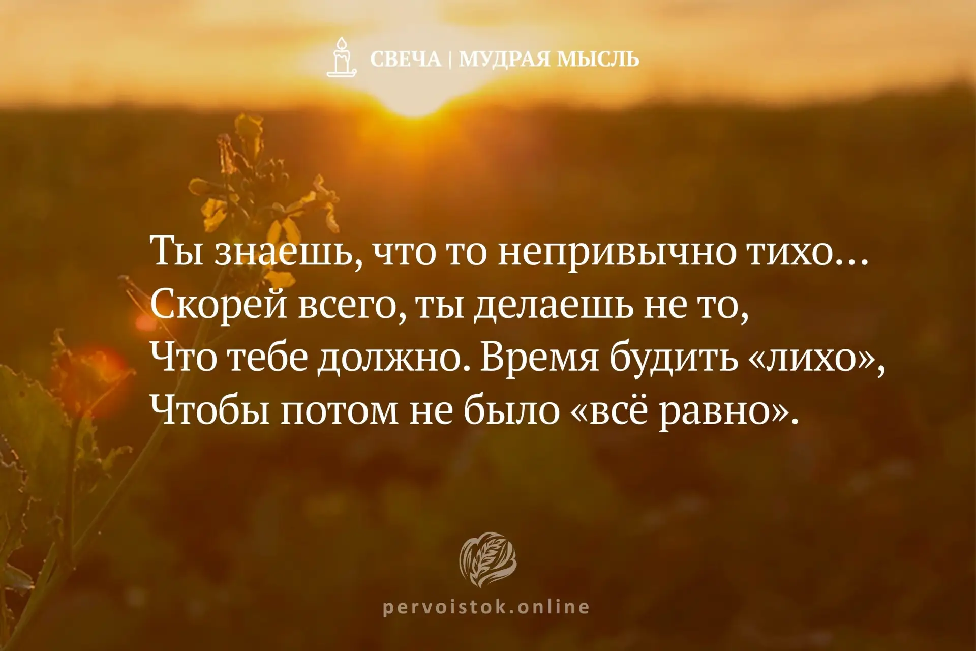 #СвечаДня → мудрость, воспринятая с вечера. #НаПодумать…