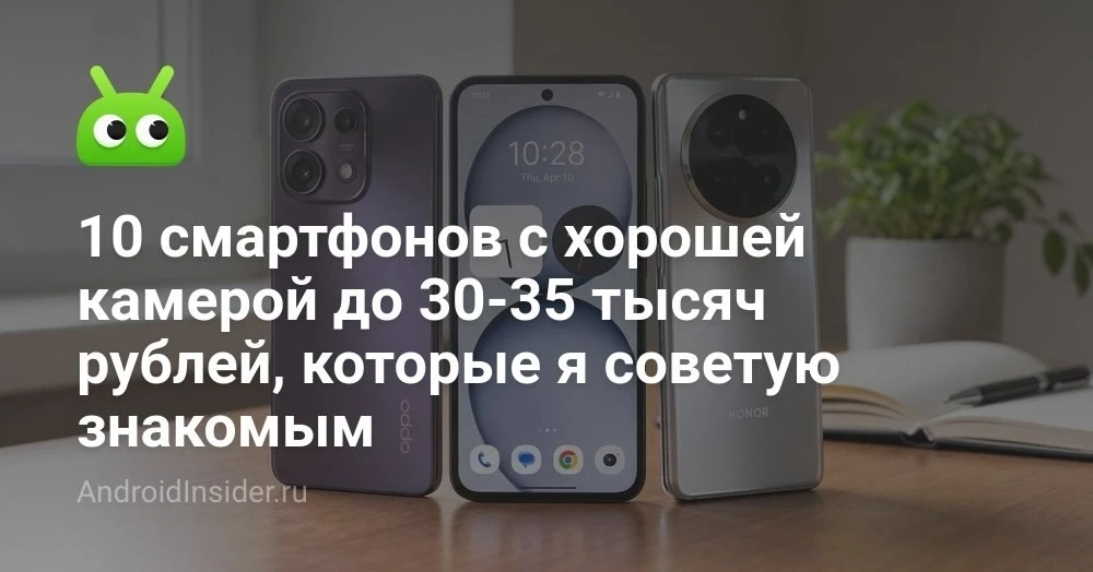 10 смартфонов с хорошей камерой до 30 000 рублей: честный зум, крупные сенсоры и не только